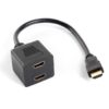 ADAPTADOR LANBERG HDMI MACHO/HDMI HEMBRA X2 SPLITTER 20CM