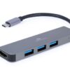 ADAPTADOR MULTIPUERTO GEMBIRD USB TIPO C 2 EN 1 HUB , HDMI