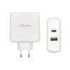 AISENS CARGADOR 48W 1xUSB-C PD3.0 30W 1xUSB-A QC3.0 18W BLANCO