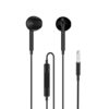 AURICULARES EIGHTT CON MICRÃ?FONO AP CONTROL DE VOLUMEN NEGROS MINI JACK 3,5MM