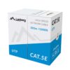 BOBINA CAT.5E LANBERG UTP RJ45 TRENZADO CCA AWG24 305M GRIS