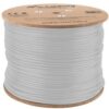 BOBINA CAT.6A LANBERG FTP RJ45 SOLIDO COBRE LSZH CPR FLUKE TESTE AWG24 305M GRIS