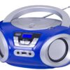 BOOMBOX ESTEREO PORTÁTIL CD BLUETOOTH USB AUX-IN TREVI CMP 544 BT AZUL