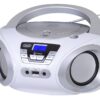 BOOMBOX ESTEREO PORTÁTIL CD BLUETOOTH USB AUX-IN TREVI CMP 544 BT BLANCO