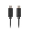 CABLE 2.0 LANBERG USB C MACHO/USB C MACHO 0.5M NEGRO