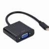 CABLE ADAPTADOR USB TIPO C A VGA 15 CM NEGRO