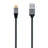 CABLE AISENS USB 3.1 GEN2 ALUMINIO 10GBPS 3A TIPO USB-C M-A M GRIS 0.5M