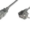 CABLE ALIMENTACION DIGITUS CEE 7/7 (TIPO F) - C13 M/H 0,75m H05VV-F3G 0,75mm