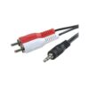 CABLE AUDIO 3GO JACK 3,5 M A 2xRCA MACHO 2M