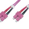 CABLE CONEXION FIBRA OPTICA DIGITUS MM OM4 SC a SC 50/125 7m