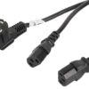 CABLE DE ALIMENTACION LANBERG SCHUKO CEE 7/7 A 2X IEC320 C13 2M