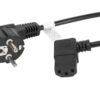 CABLE DE ALIMENTACION LANBERG SCHUKO CEE 7/7 A IEC320 C13 ACODADO 1.8M