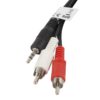 CABLE ESTEREO LANBERG JACK 3.5MM/2X RCA MACHO 2M