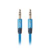 CABLE ESTEREO LANBERG JACK 3.5MM MACHO/JACK 3.5MM MACHO 1M AZUL