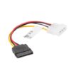 CABLE LANBERG ALIMENTACION MOLEX MACHO A SATA HEMBRA 15 CM