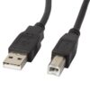 CABLE LANBERG IMPRESORA USB MACHO A USB MACHO CON FERRITA NEGRO 0.5 M