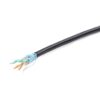 CABLE RED EXTERIOR GEMBIRD CAT 5E FTP COBRE SOLIDO AWG24 CON GEL NEGRO 305M