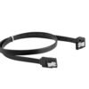 CABLE SATA III LANBERG 6GB/S HEMBRA HEMBRA ANGULO CLIP METAL 30CM NEGRO