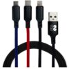 CABLE SUBBLIM PREMIUM 3IN1 (MICRO USB+TYPE C+LIGHTING)