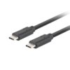 CABLE USB-C LANBERG 3.1 GEN 2 MACHO/MACHO 10GB/S PD100W 0.5M NEGRO