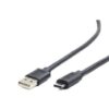 CABLE USB GEMBIRD 2.0 A TIPO C MACHO MACHO CARGA RAPIDA 1M