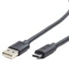 CABLE USB GEMBIRD 2.0 A TIPO C MACHO MACHO CARGA RAPIDA 3M