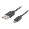 CABLE USB LANBERG 2.0 M/MICRO USB M QUICK CHARGE 3.0 1M NEGRO