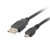 CABLE USB LANBERG 2.0 MACHO/MICRO USB MACHO 0.3M NEGRO