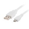 CABLE USB LANBERG 2.0 MACHO/MICRO USB MACHO 1.8M BLANCO