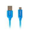 CABLE USB LANBERG 2.0 MACHO/MICRO USB MACHO QUICK CHARGE 3.0 1.8M AZUL