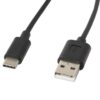 CABLE USB LANBERG 2.0 MACHO/USB C MACHO 1.8M NEGRO