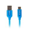 CABLE USB LANBERG 2.0 MACHO/USB C MACHO QUICK CHARGE 3.0 0.5M AZUL