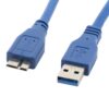 CABLE USB LANBERG 3.0 MACHO/MICRO USB MACHO 0.5M AZUL