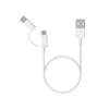 CABLE USB XIAOMI MI 2-IN-1 CABLE MICRO USB TP TIPO C 100CM BLANCO