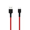 CABLE USB XIAOMI USB MACHO USB TIPO-C MACHO ROJO NEGRO