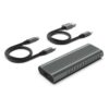 CAJA EWENT USB 3.2 GEN2 USB-C M.2 NVME SSD SIN TORNILLOS USB C-C Y USB C-A