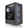 CAJA THERMALTAKE S200 TG ATX 2XUSB 3.0 ARGB SIN FUENTE NEGRO