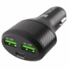 CARGADOR COCHE NATEC CONEY 2XUSB, 1XUSB-C QC3.0, PD 3.0 48W NEGRO