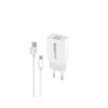 CARGADOR EIGHTT SMARTPHONE TABLET 5V 2X2.4A CON CABLE LIGHTNING 1,2M