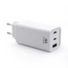 CARGADOR EWENT USB-C AC PD 2 PUERTOS USB-C Y 1 USB-A QC3.0 (65 W) BLANCO