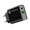 CARGADOR NATEC RIBERA 20W 1XUSB-A + 1XUSB-C PD3.0 QC3.0 NEGRO