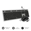 COMBO TECLADO RATON SUBBLIM WIRED ERGO KEYS SILENT FLAT HQ GREY