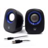 CONJUNTO DE ALTAVOCES EWENT 2.0 5 W RMS CONTROL DE VOLUMEN USB NEGRO