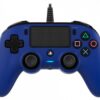 GAMEPAD NACON OFICIAL PS CON CABLE COMPACT AZUL PS4