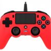 GAMEPAD NACON OFICIAL PS CON CABLE COMPACT ROJO PS4