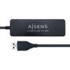 HUB AISENS USB 2.0 TIPO A M-4XTIPO A H NEGRO 30CM