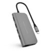 HUB HYPERDRIVE POWER 9 EN 1 USB-C GRIS