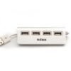 HUB NILOX 4x USB 2.0 BLANCO