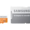 MICRO SD SAMSUNG 32GB EVO C10 R100/W60 CON ADAPTADOR