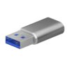 MINI ADAPTADOR AISENS USB 3.2 GEN2 USB 2.03A TIPO USB-C H-A M GRIS